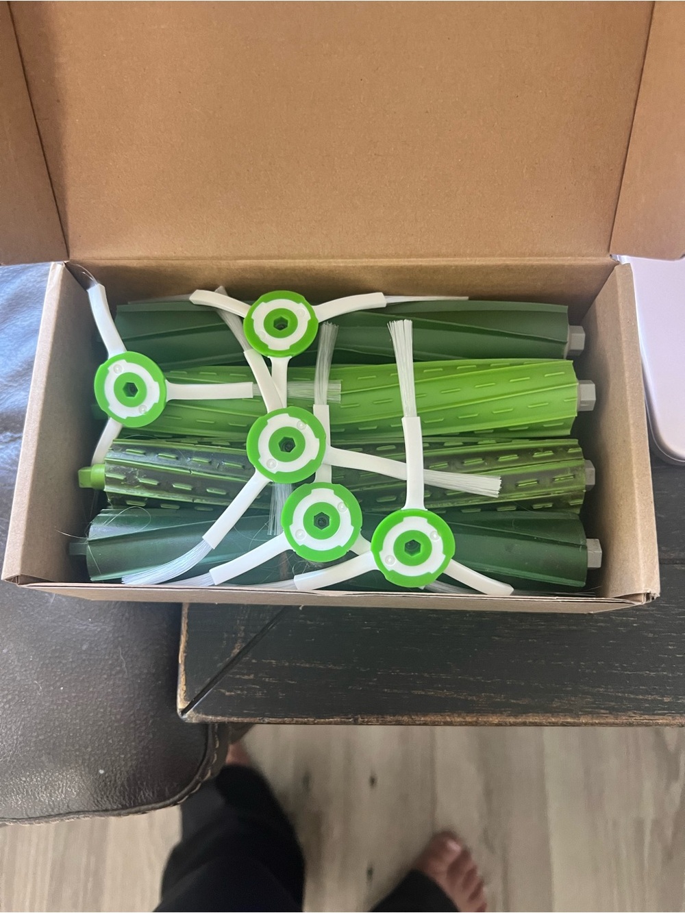 Replacement Vacuum Roller Brush and Side Brush Set in Multiple Greens